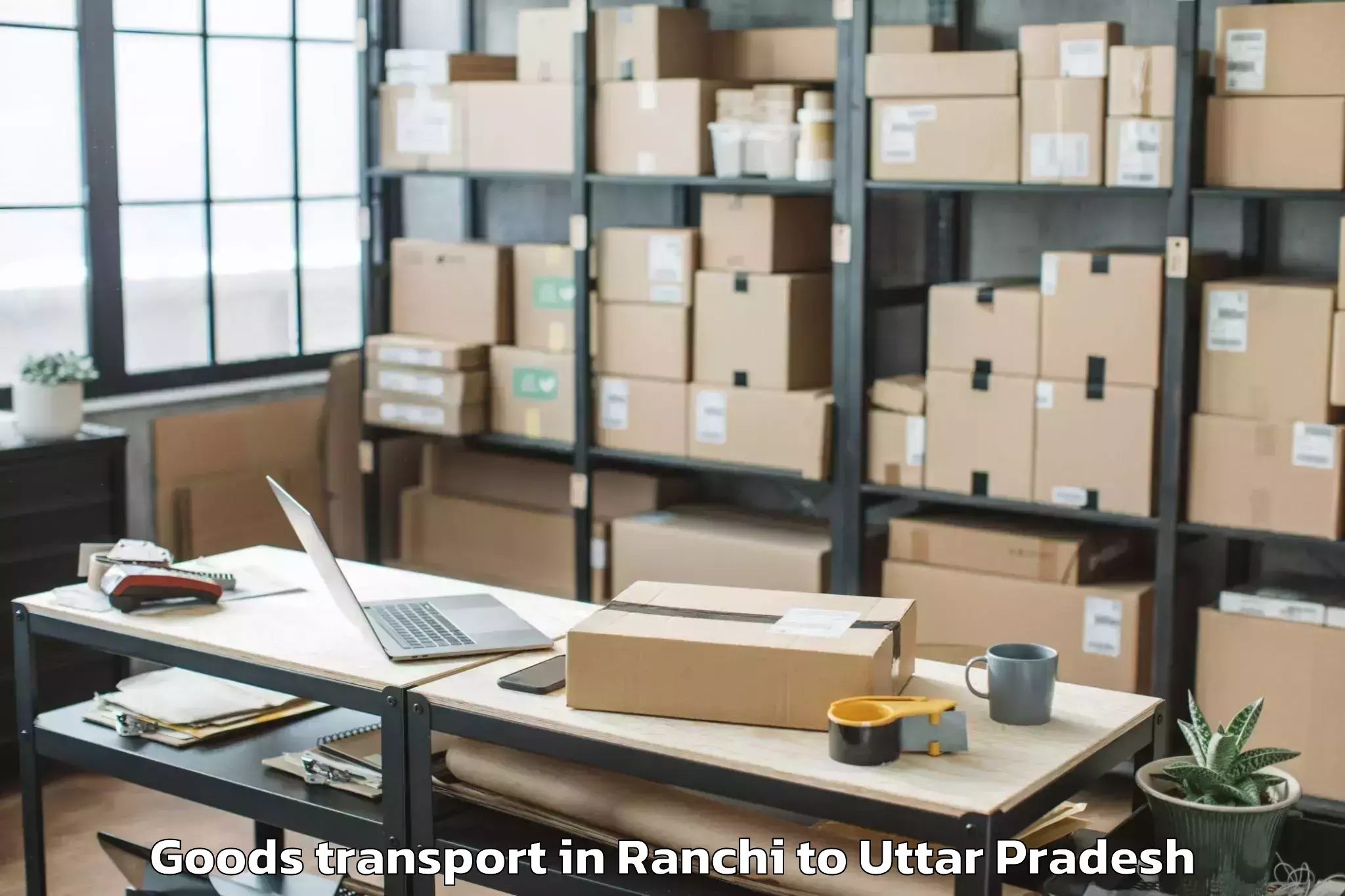 Discover Ranchi to Patti Pratapgarh Goods Transport